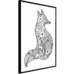 Arkiio Affisch Flower Fox [Poster] 40x60 Poster